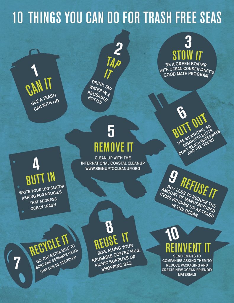 10 things to do to keep trash out of oceans